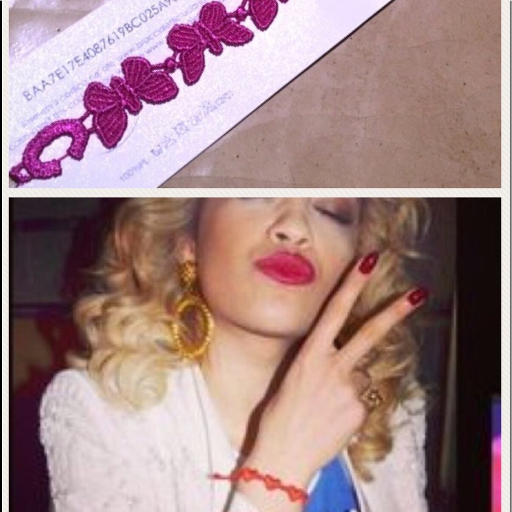 NEW Butterfly Cruciani Bracelet FUSCHIA