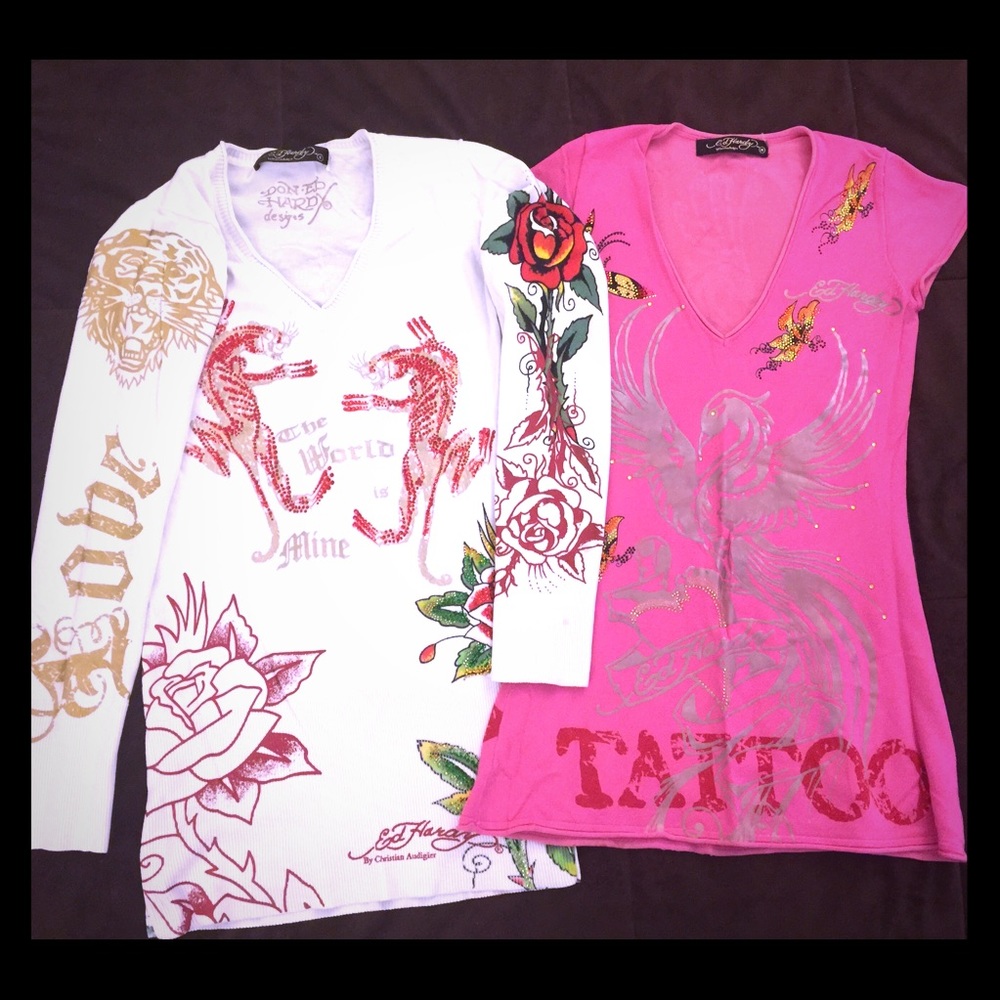 Ed Hardy Tunic Sweaters