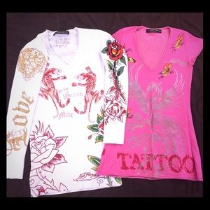 Ed Hardy Tunic Sweaters