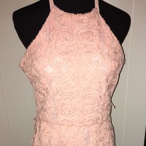 Pink BCBGmaxazria halter dress