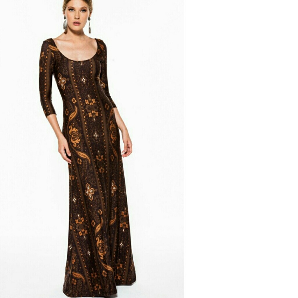 ISO Novella Royale Lee Dress in Brown Moonstone
