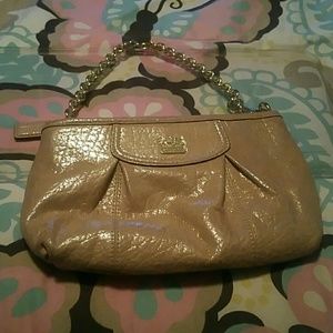 Coach Gold Metallic Wristlet