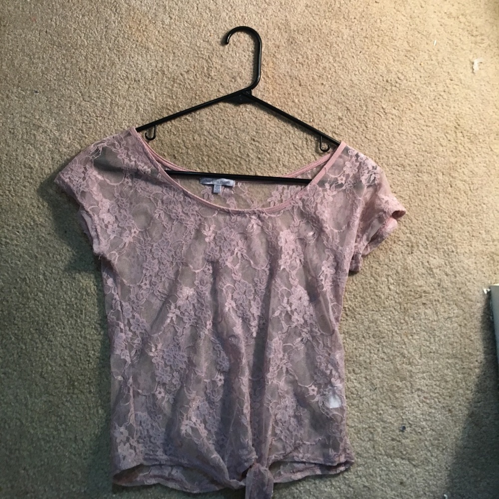 A lace top