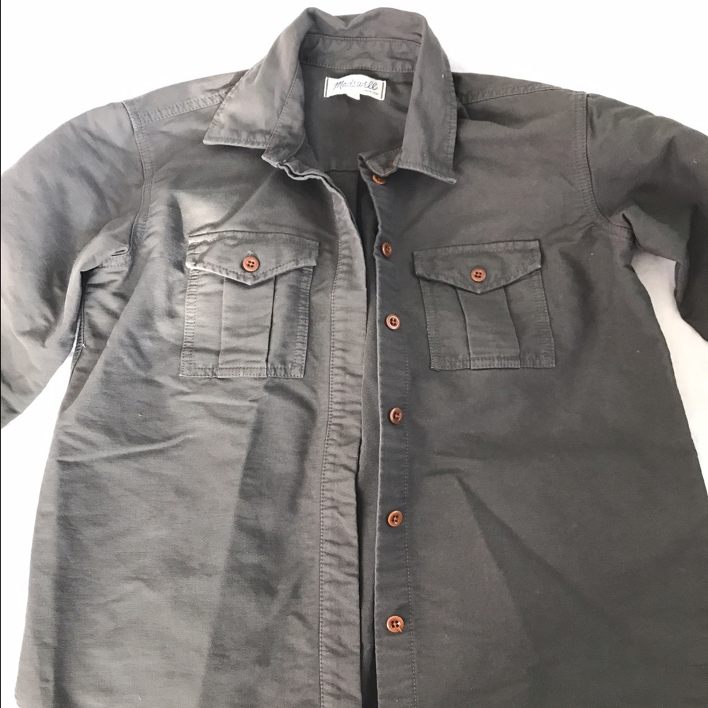 Army Green Madewell Button Down Shirt