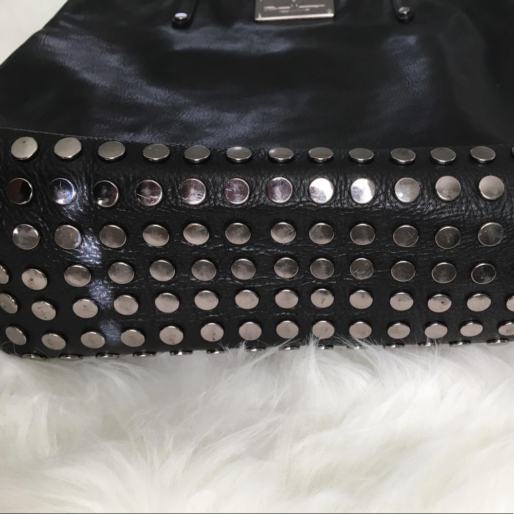 EUC Rebecca Minkoff heavy metal tote black silver - Picture 6 of 8