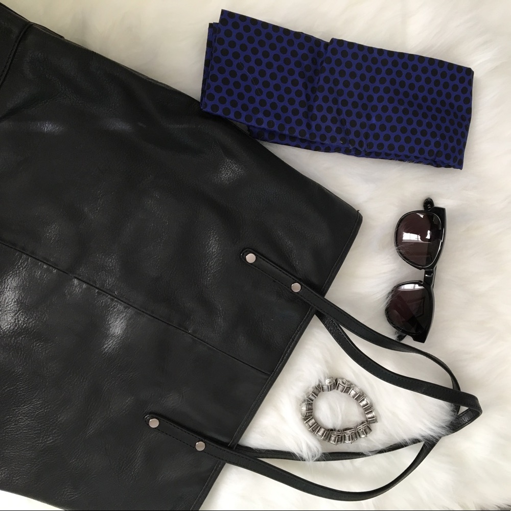 EUC Rebecca Minkoff heavy metal tote black silver - Picture 3 of 8