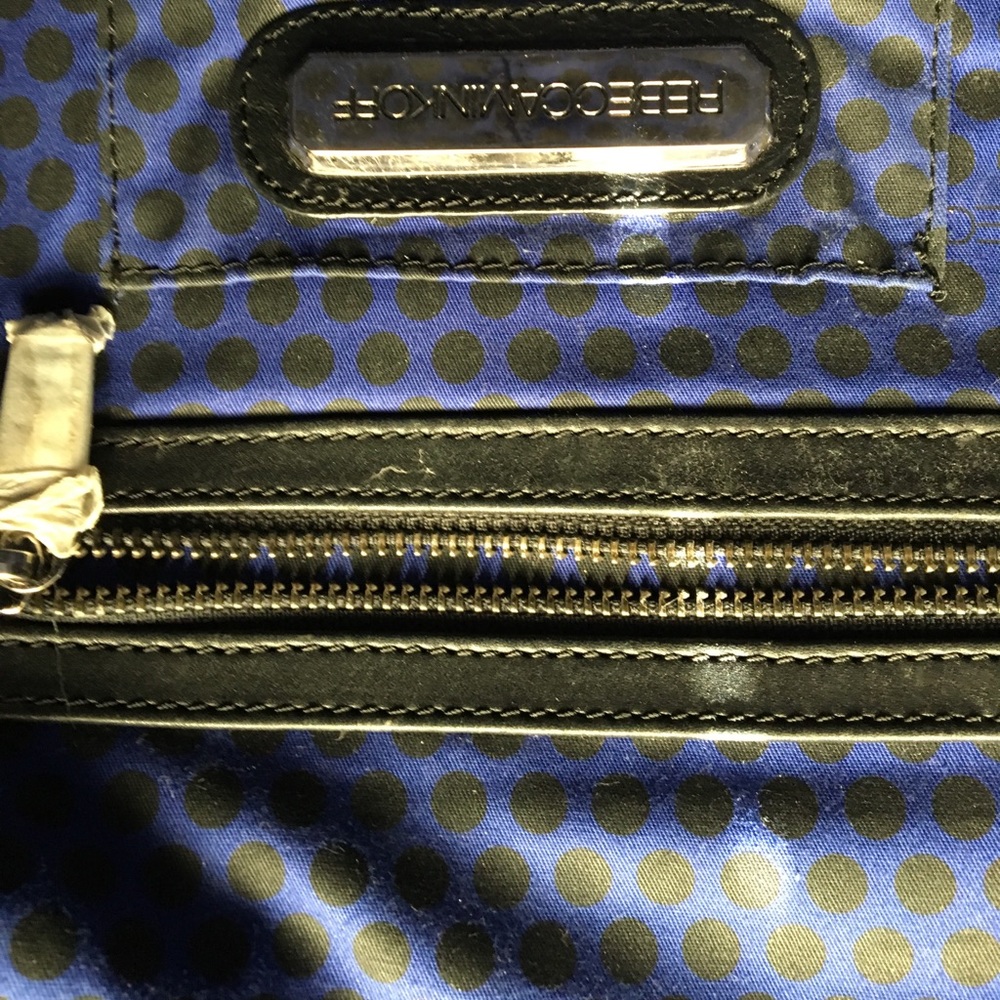 EUC Rebecca Minkoff heavy metal tote black silver - Picture 8 of 8
