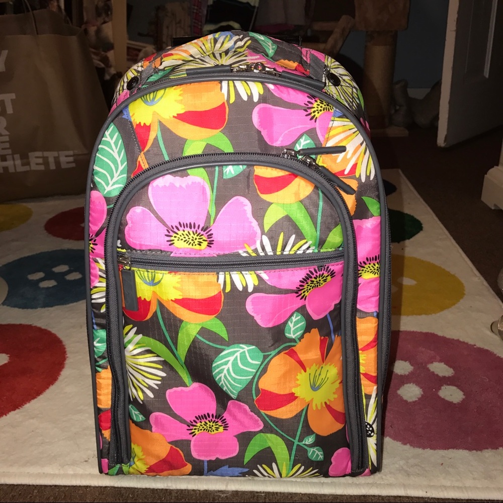 Vera Bradley Rolling Backpack (with straps)