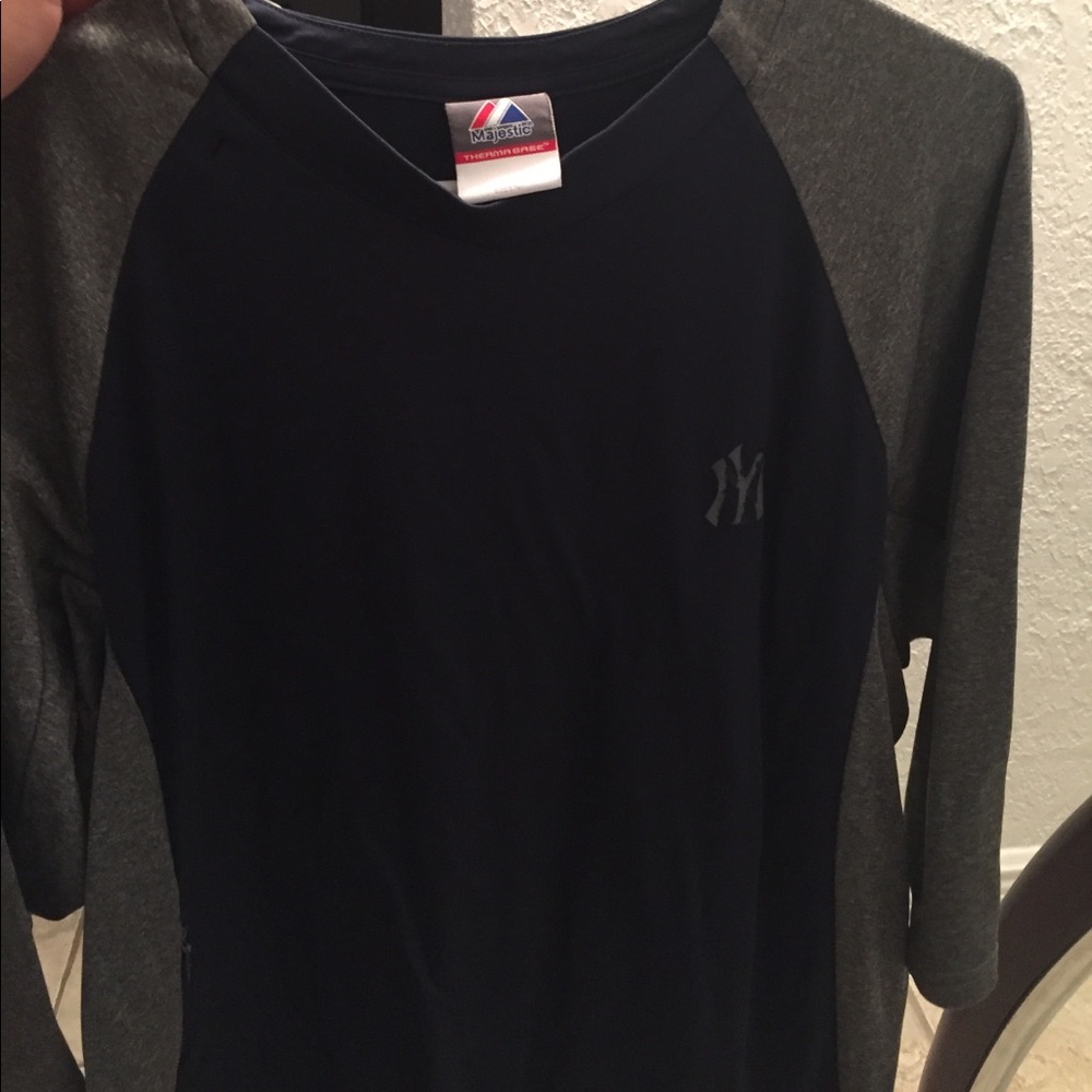 MLB AUTHENTIC MAJESTIC NYY Therma Base 3/4 SLEEVE
