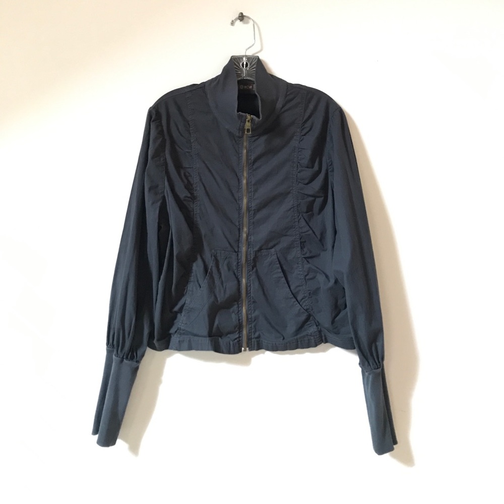 XCVI Jacket Navy Lightweight Zip-up