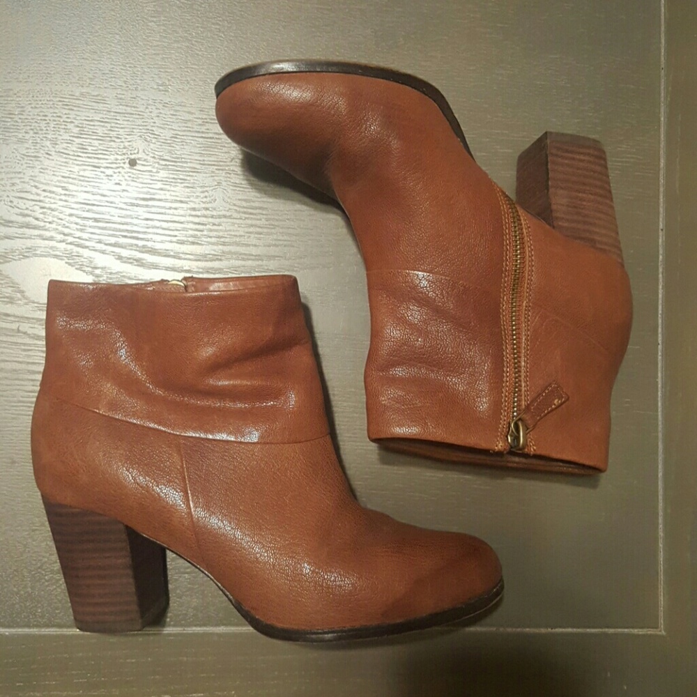 Cole Haan Tan Cassidy Leather Bootie