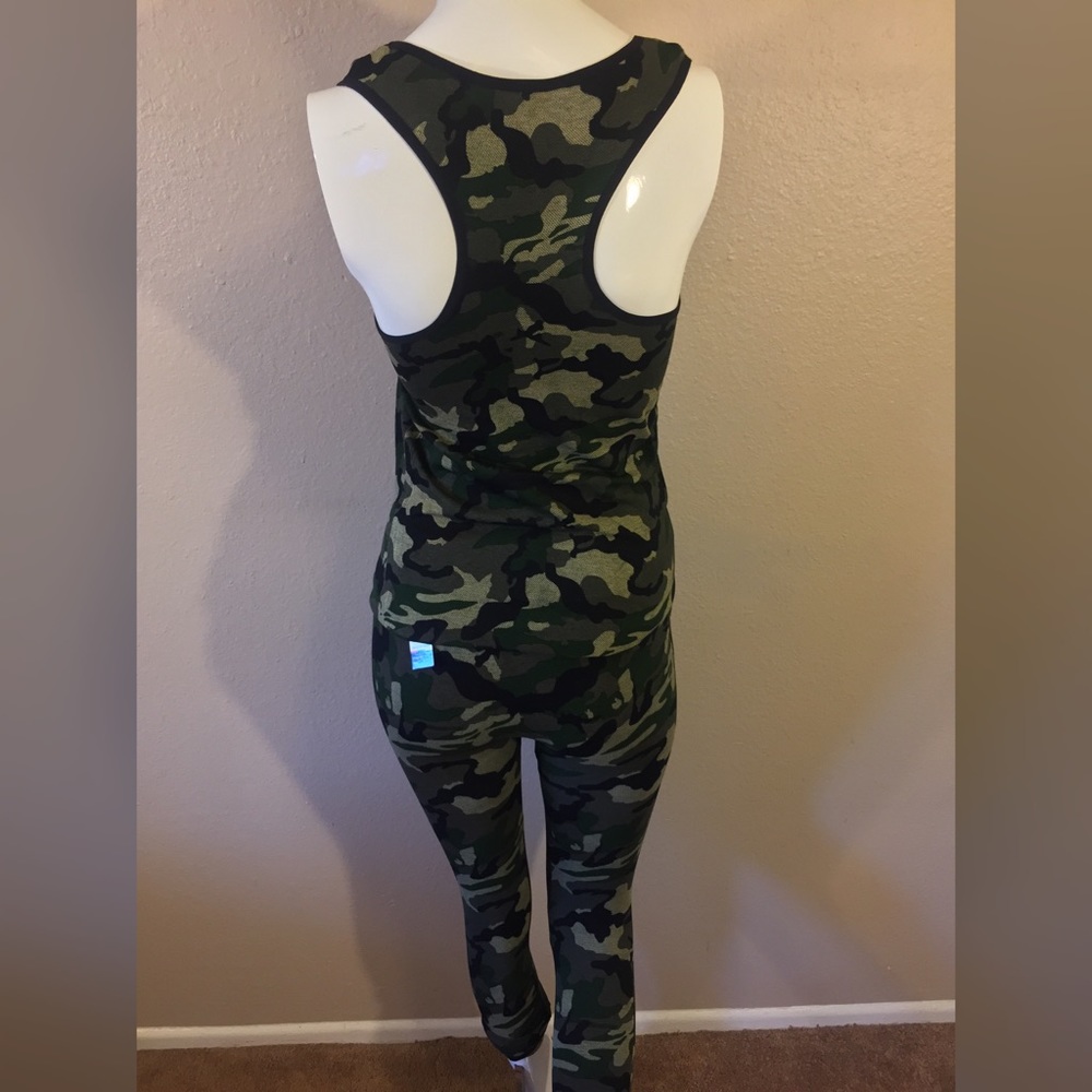 Army 2 Pcs Legging & Sport Top Set - Picture 3 of 3