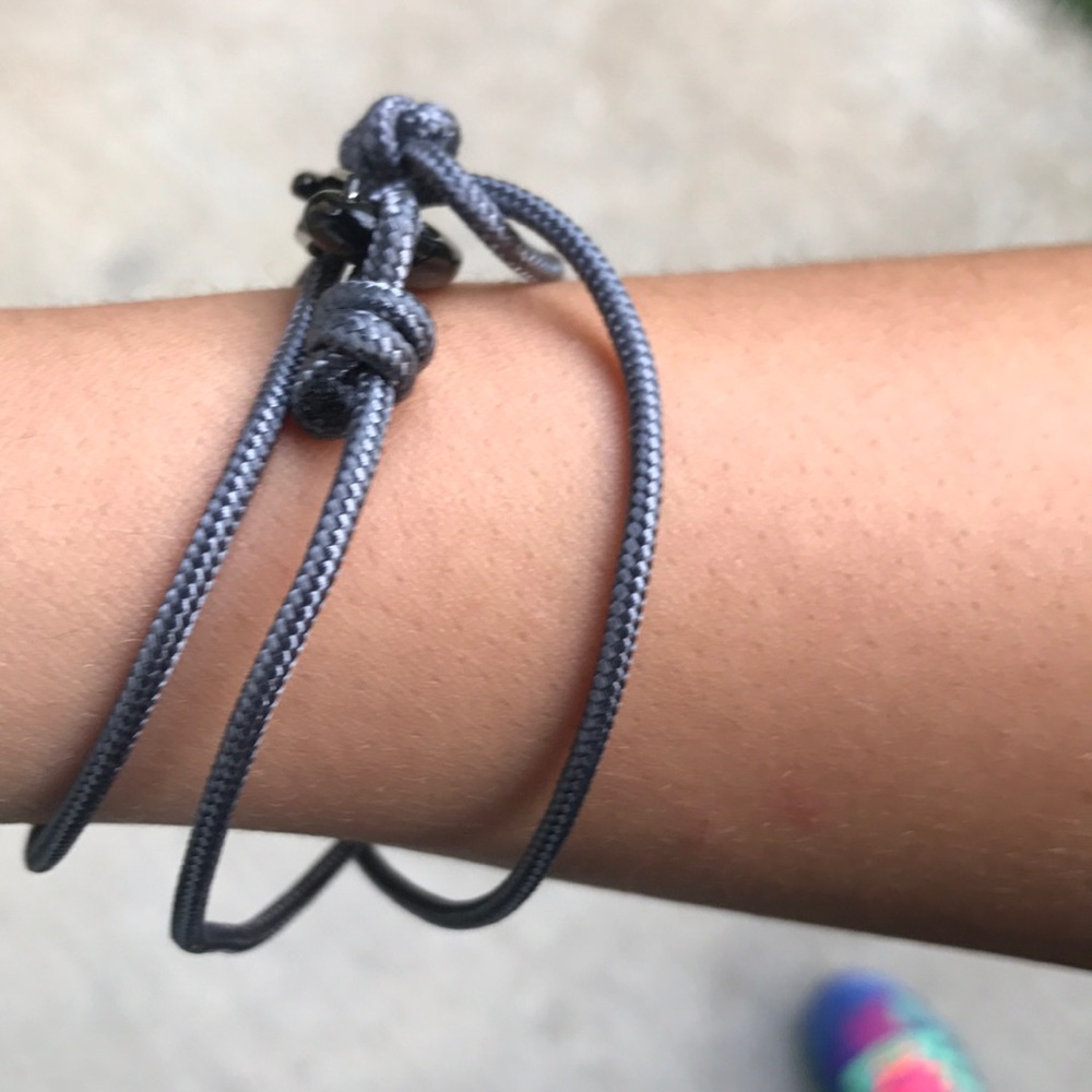 New Unique NWT Gray UNiSEX Wrap Rope Bracelet