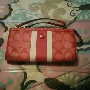 Coach wallet style wristlet