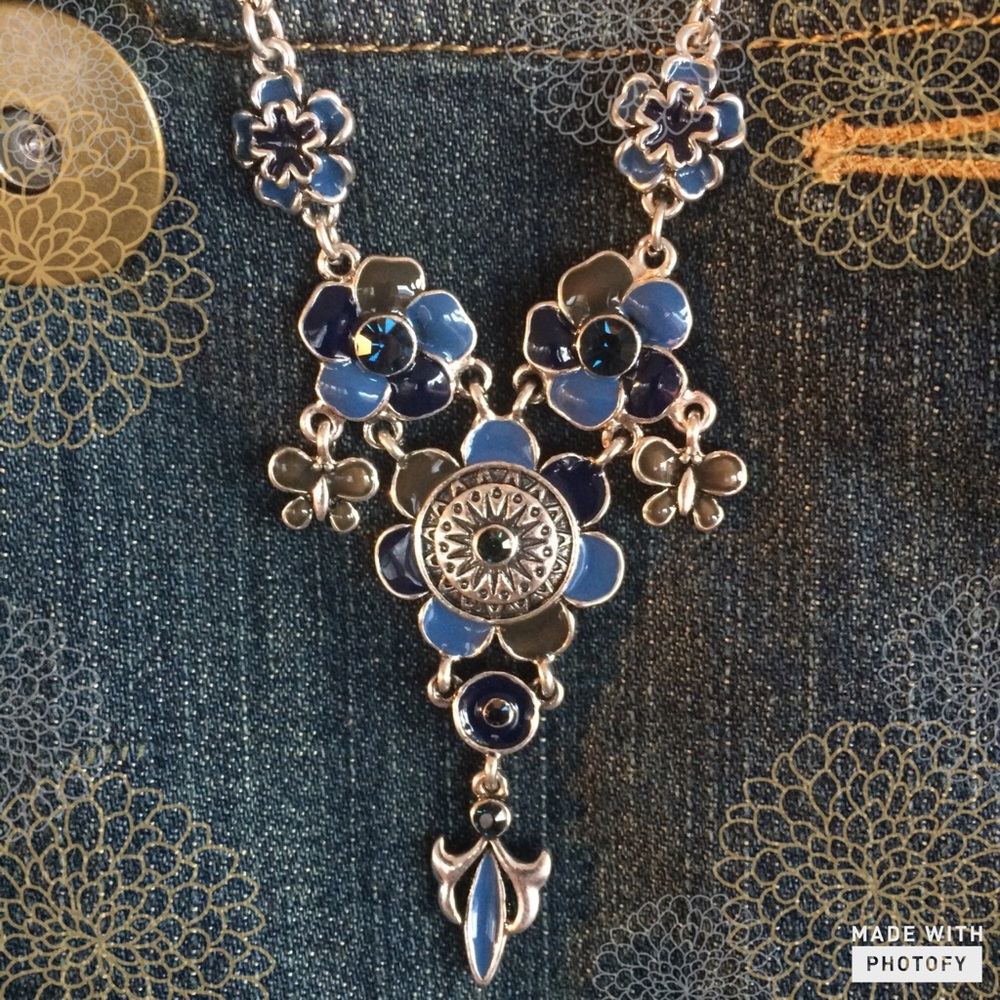 Beautiful Multi Blue Necklace