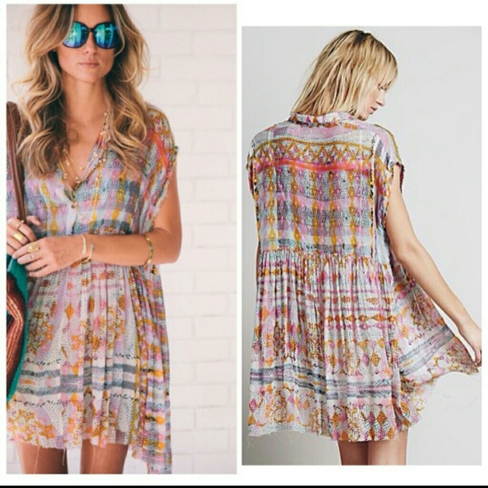 Free People Empire Extreme Shirtdress