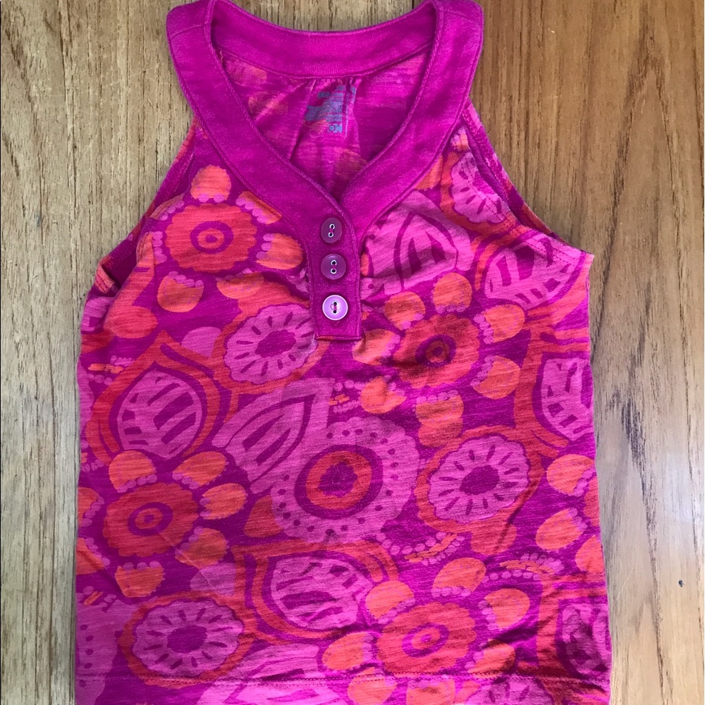 Old Navy Girls Pink Floral Tank Top Size XS (5)