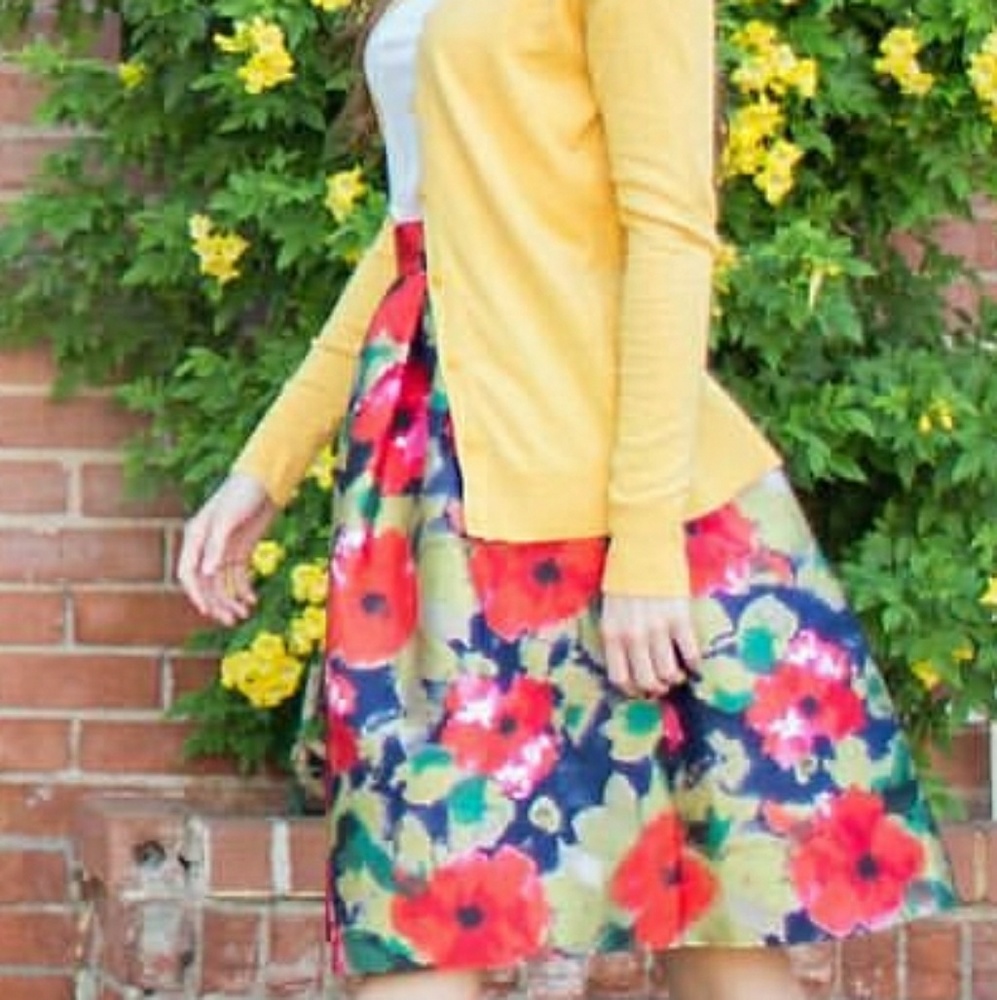 Midi Floral Skirt
