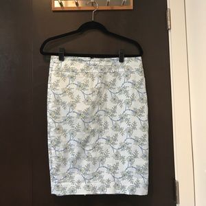 Ann Taylor light blue pencil skirt