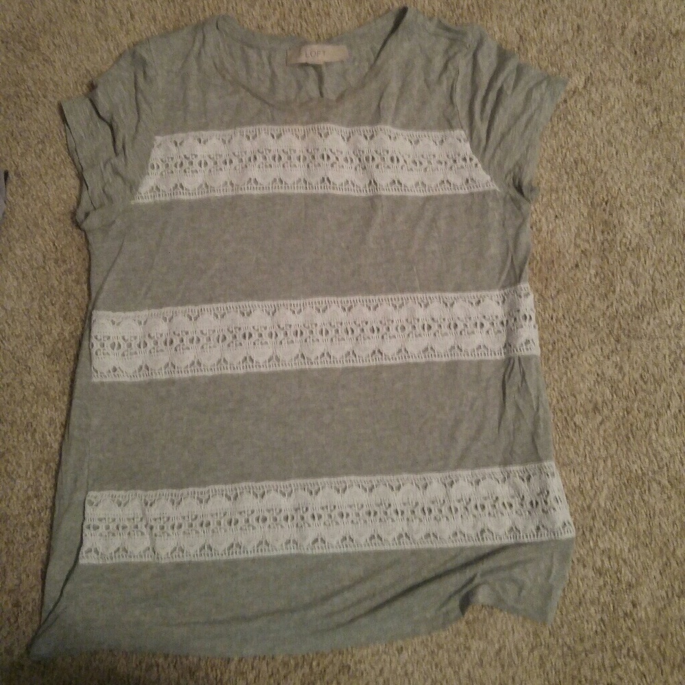 Loft lace t shirt small
