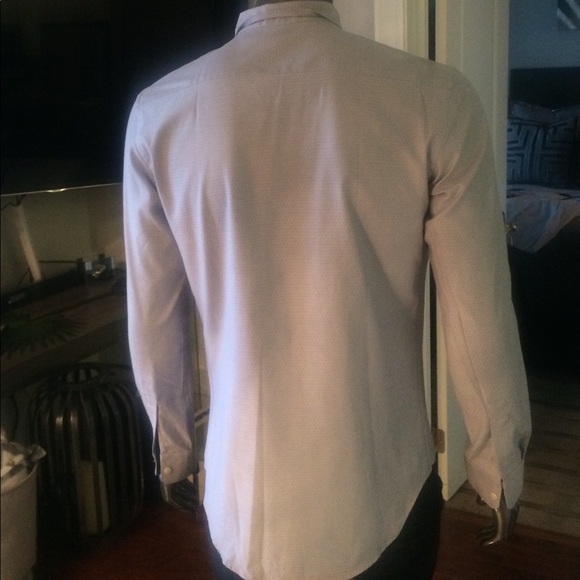 ZARA MAN - Slim Fit Button Down Dress Shirt - Picture 3 of 4