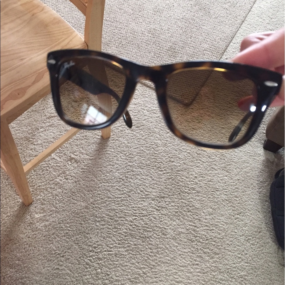 Authentic raybans folding wayfarer