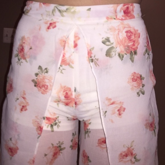 Floral Flared Forever 21 Pants - Picture 2 of 3