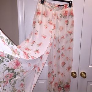Floral Flared Forever 21 Pants