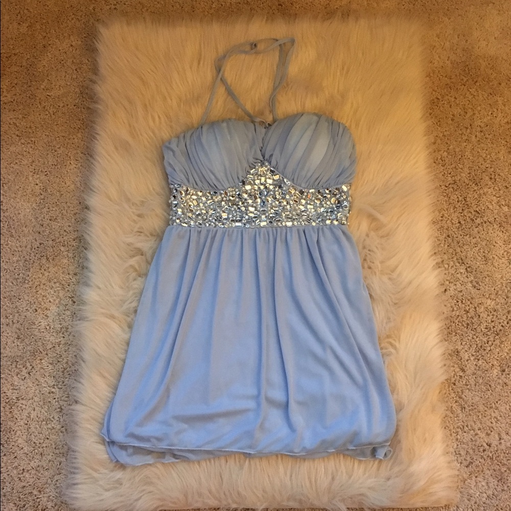 Light blue prom dress