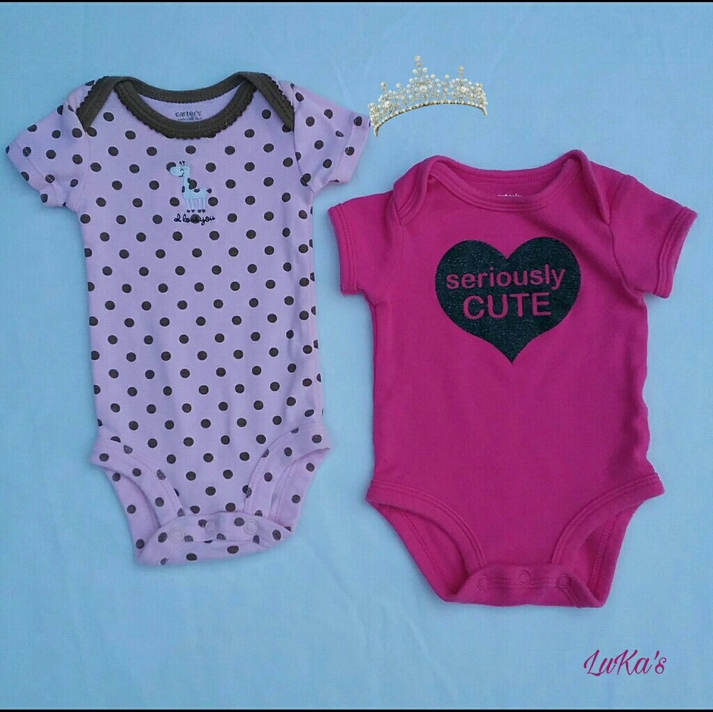 2 onesies Carter's NB