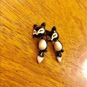 Cute fox earrings