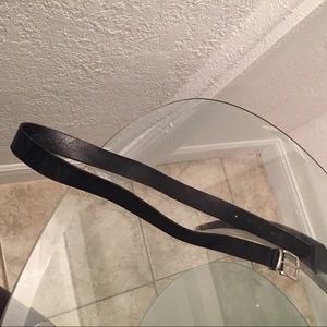 Black Leather Dress Belt