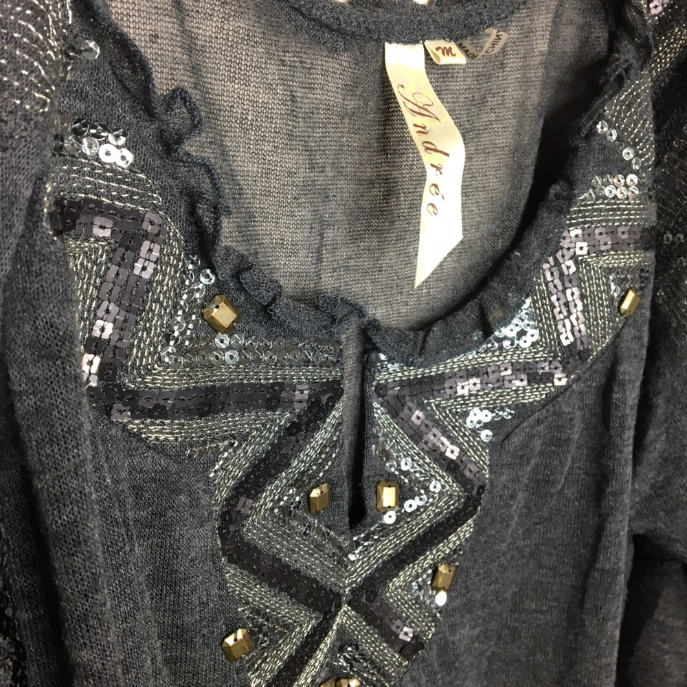 Embellished Knit Top
