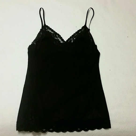 Forever 21 Black Lacy Tank - Picture 1 of 4