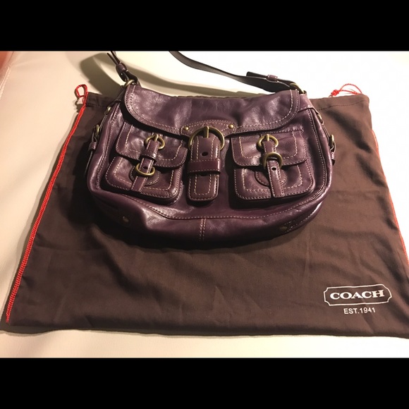Authentic Coach Legacy Garcia Flap Purple