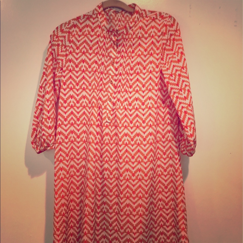 Gap XS orange shirt dress