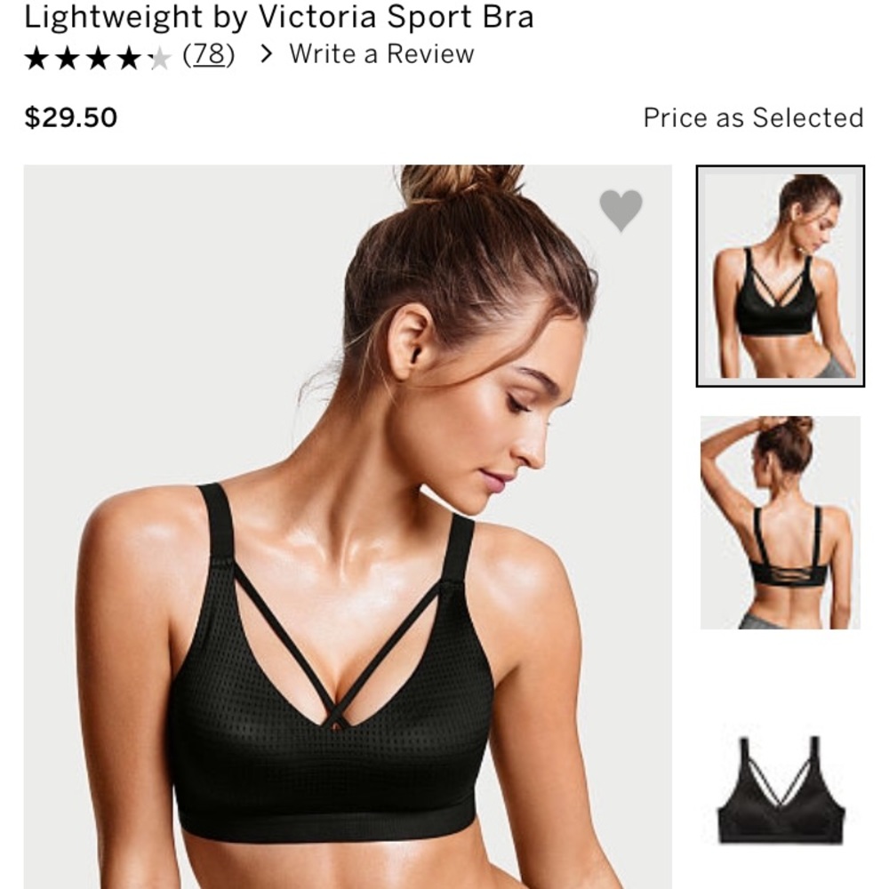 Victoria Sport bra with front straps