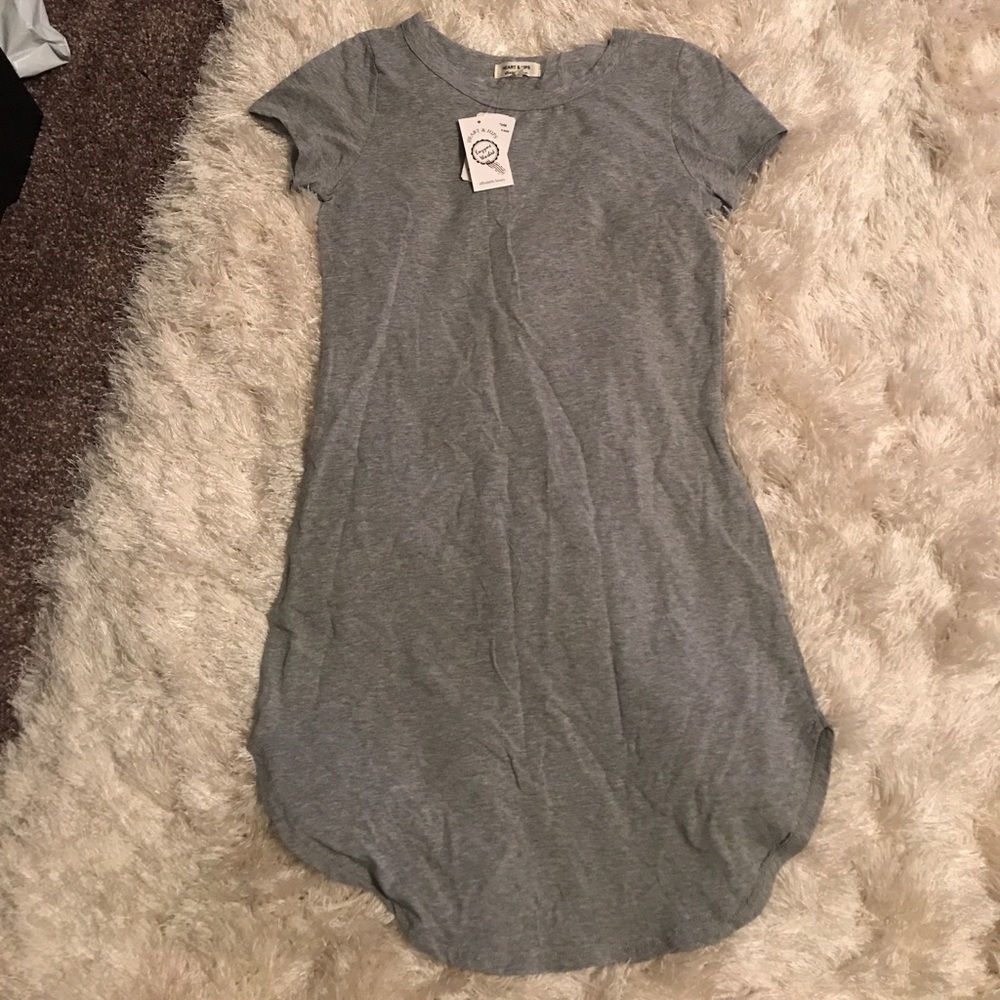 Gray basic dress