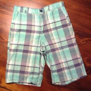 Old Navy Boys' size 12 plaid Bermuda shorts
