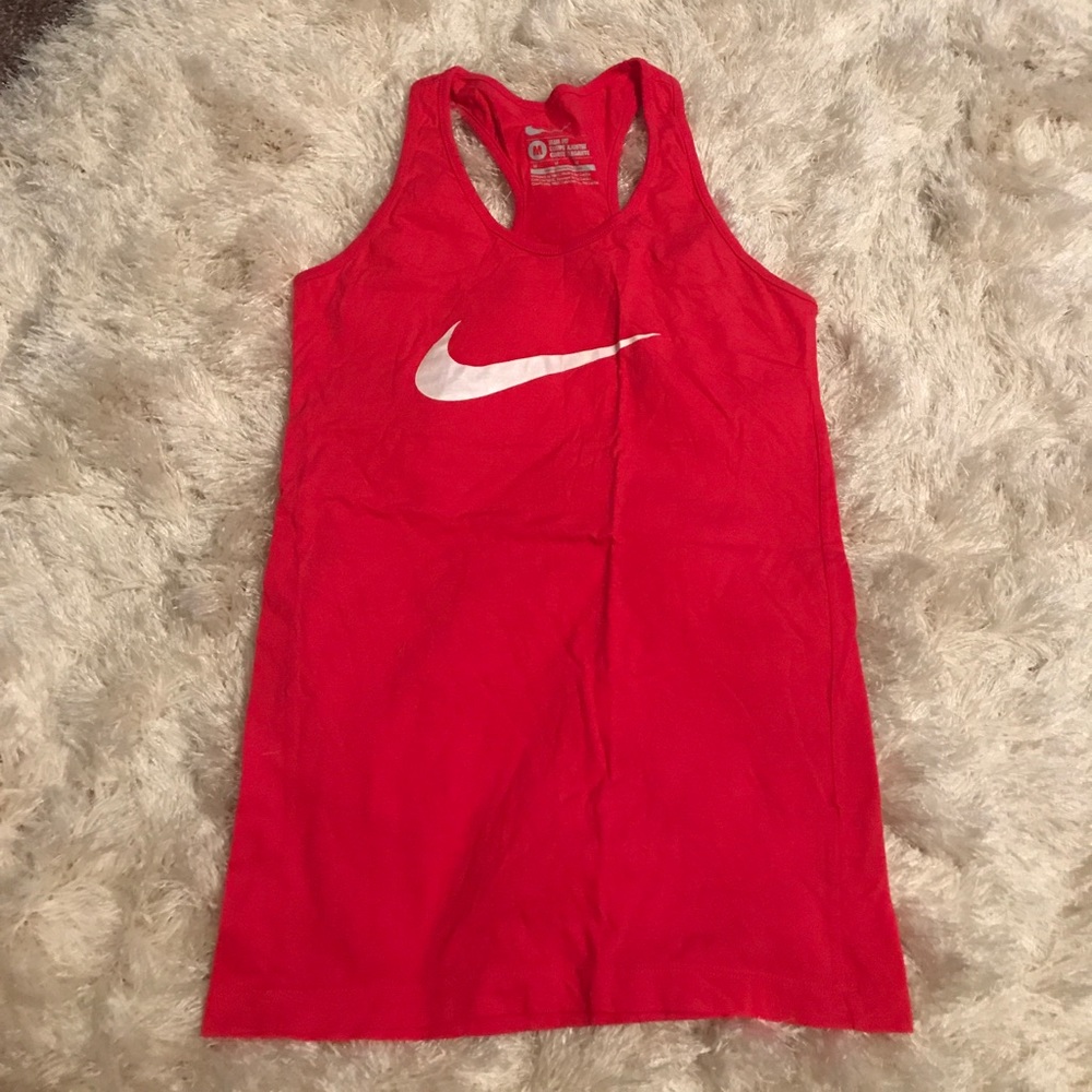 Pink Nike work out top