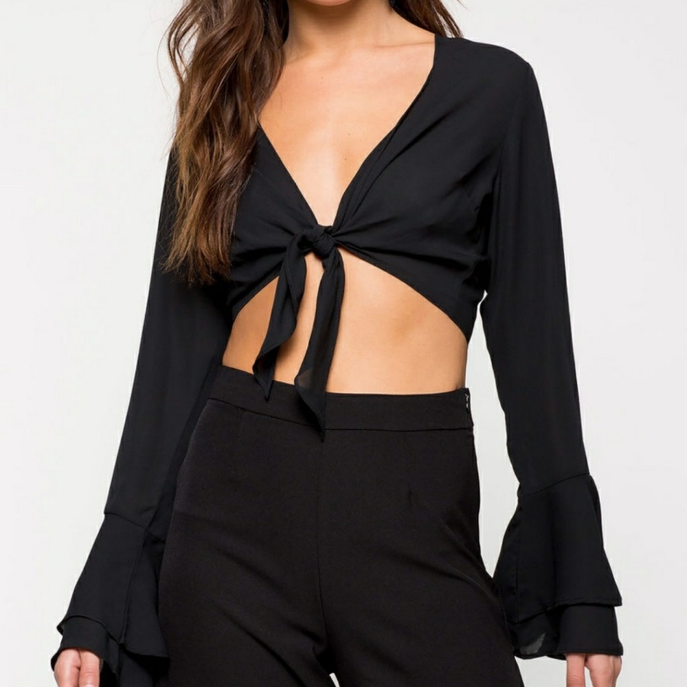 TIE FRONT TOP