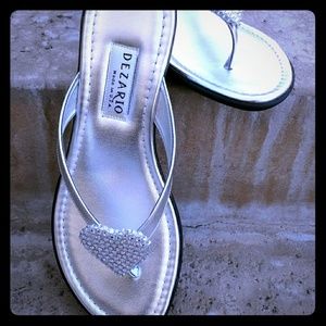 Swarovski heart-shaped Crystal sandal