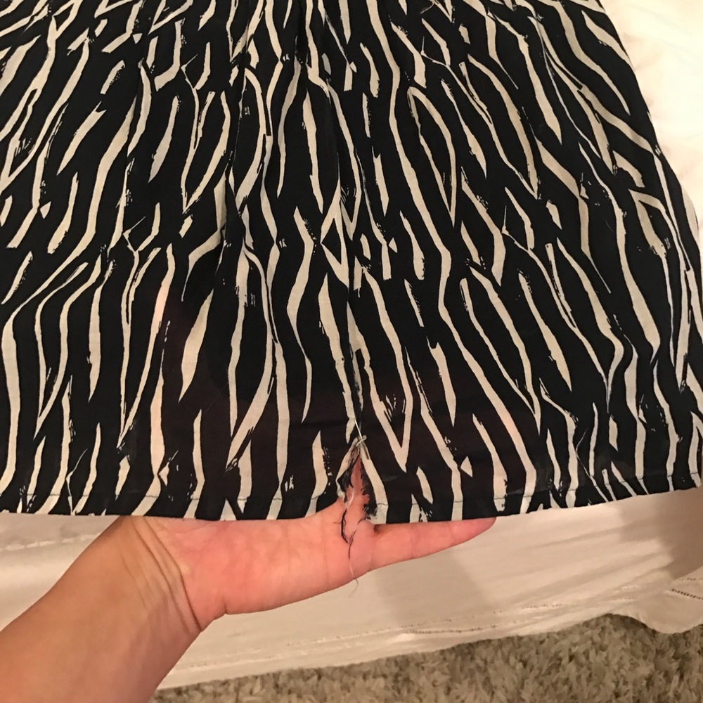 LOFT navy & beige summer dress - Picture 6 of 6