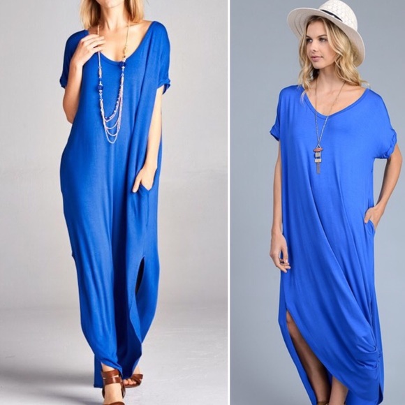 ****SOLD OUT***** Black Maxi Dress with Pockets - Picture 6 of 8