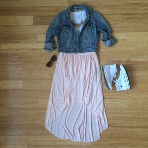 Blush Hi-Lo Skirt