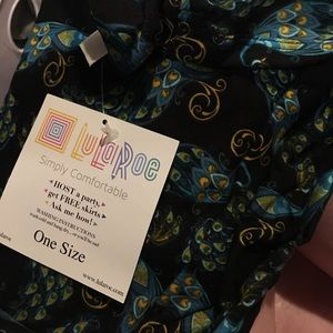 NWT OS Peacock Lularoe Leggings
