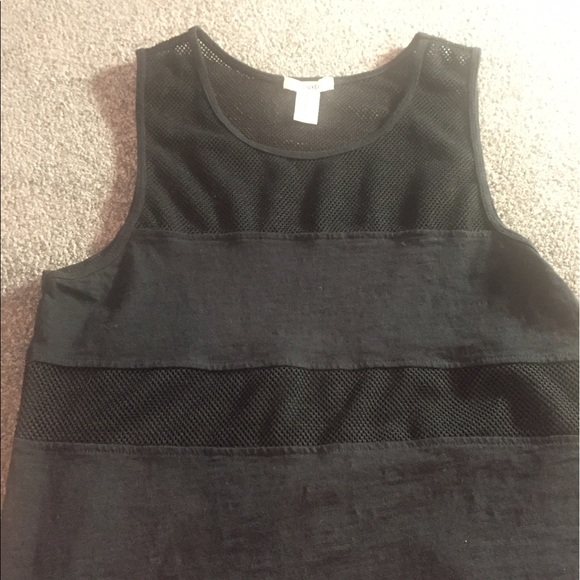 Black mesh cut out tank top - Picture 5 of 5