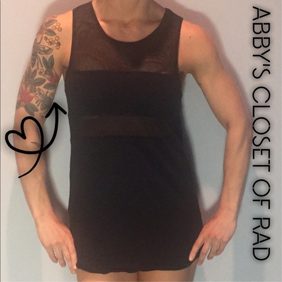 Forever 21 Tops - Black mesh cut out tank top