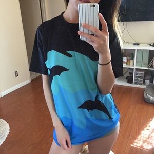 Pink Dolphin Polyester Sleeve