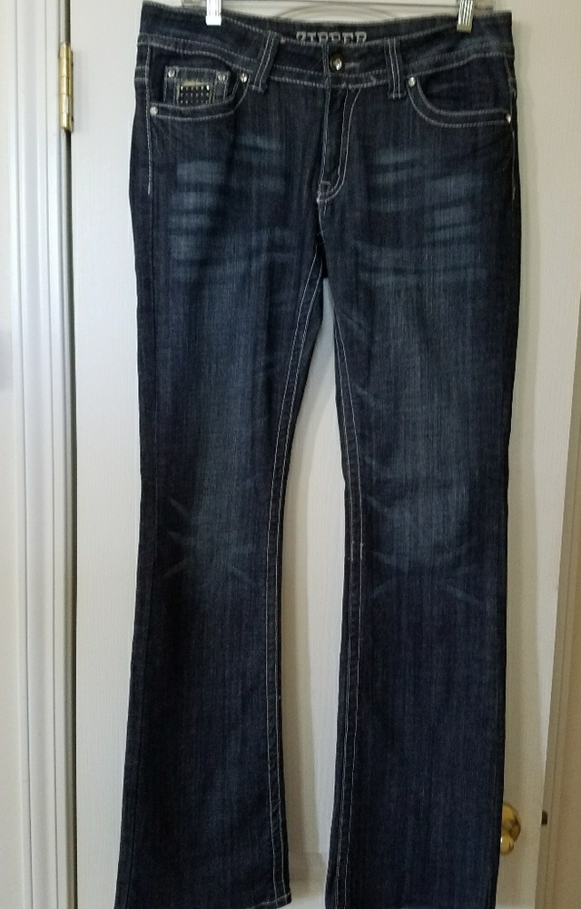 Zipper Bling Jeans